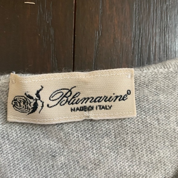 BLUMARINE CASHMERE BLEND BLING PEARL cardigan - Picture 3 of 5